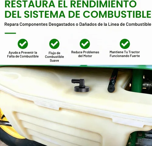 Vista 6 de AM122215 Pastilla de combustible y buje M132706 para tractor de césped Jo-hn D-eere - E100 E110 E120 E130 E140 E150 LT133 LT150 LT160 325 335 345