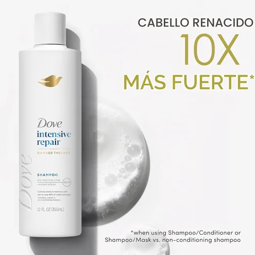 Vista 10 de Dove Champú Nutritive Solutions Daily Moisture hidratante para cabello seco, 12 onzas líquidas (4 unidades)
