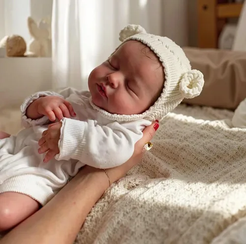 Vista 5 de Anano Reborn Baby Dolls Loulou - Muñecas bebé realistas de silicona y vinilo de cuerpo completo para niña, de 20 pulgadas, impermeables