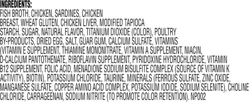 Vista 8 de Meow Mix Trozos en salsa, comida húmeda para gatos con pechuga de pollo real, 12 tazas