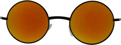 Vista 10 de OWL Gafas de sol redondas con marco de metal, círculo, retro, hippie, protección UV400 Lente verde-transparente de 2 tonos / dorado