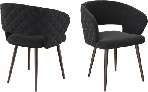 Vista 16 de Ottomanson Juego de 2 sillas de comedor, color naranja Palermos Palermos Naranja Con Patas De Madera