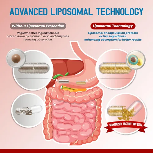 Vista 6 de Condroitina liposomal de glucosamina, MSM - Apoya articulaciones saludables, cartílago fuerte, uñas, cabello - 180 días de suministro