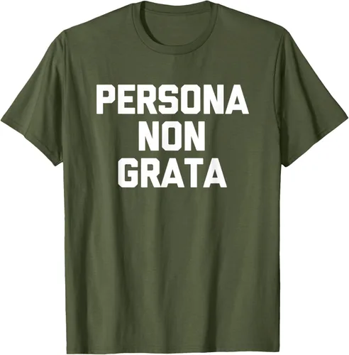 Vista 33 de Persona Non Grata - Divertida camiseta sarcástica con frase sarcástica, Negro