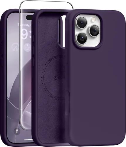 Vista 251 de GONEZ Funda magnética para iPhone 12 Case / 12 Pro Case, compatible con MagSafe, [protector de pantalla + protector de lente de cámara], funda