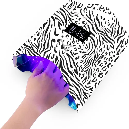 Vista 4 de M - Lámpara de curado de uñas M sin cables y recargable NEO de 78 W con 4 pantallas LCD de visualización de tiempo, sensor automático y espacio