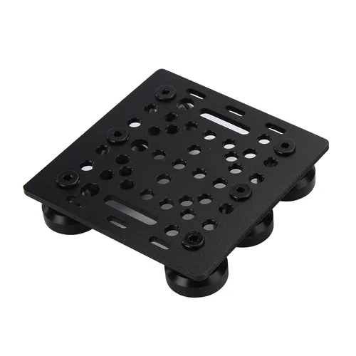 Vista 5 de 1 paquete ensamblado 2040 V Kit de placa de góndola con 6 piezas de ruedas sólidas POM Solo compatible con perfiles de extrusión de aluminio