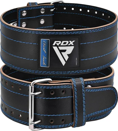 Vista 11 de Cinturón de Levantamiento de Peso RDX para Hombres y Mujeres, Aprobado por IPL y USPA, 6mm de Grosor 100% Cuero, Soporte Posterior de 4