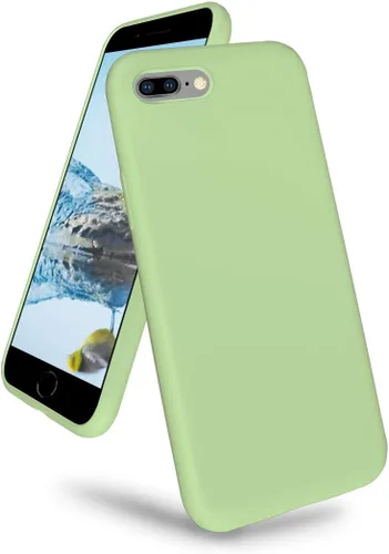 Vista 14 de Funda compatible con iPhone 8 Plus/7 Plus (5.5 pulgadas), [protección contra caídas] [arañazos] de silicona líquida a prueba de golpes, antihuellas