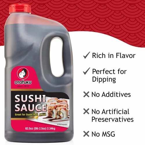 Vista 6 de Otafuku Salsa de anguila Sushi Unagi, 82.5 oz 1/2 galón