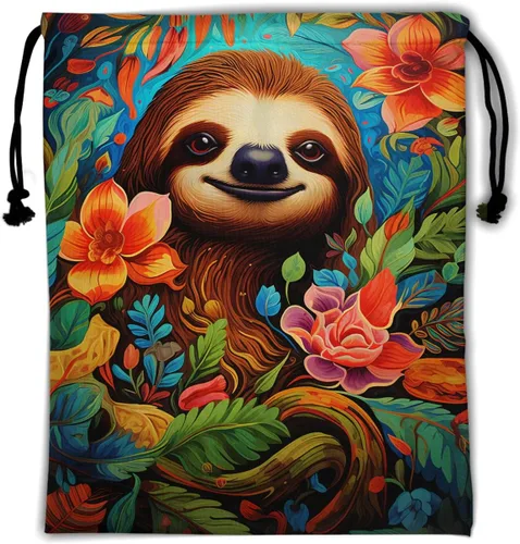 Vista 85 de Bolsa de agarre de gimnasia de piel de animal, bolsa de gimnasia con cordón ajustable, bolsa de cuerda para fauna silvestre, Mariposas Galaxy