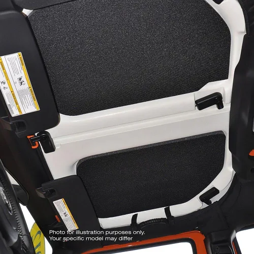 Vista 2 de Design Engineering 50289 Kit de Revestimiento Interior del Techo con Aspecto de Cuero Gris Boom Mat Amortiguador de Sonido Compatible con Jeep