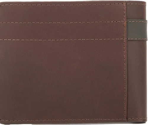 Vista 4 de VELEZ Carteras de cuero genuino para hombre, Café, Casual