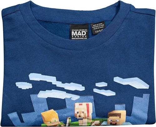Vista 6 de Minecraft Action Scene - Sudadera de manga larga para niños