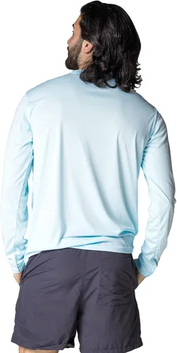 Vista 2 de Vapor Apparel - Camiseta de manga larga para hombre con protección solar UPF 50+ UV
