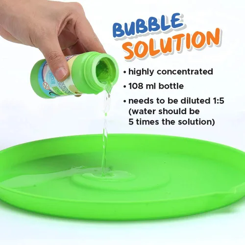 Vista 4 de OleOletOy Juego de varitas de burbujas gigantes: juguete para niños y adultos para hacer burbujas, diversión al aire libre y actividades interiores