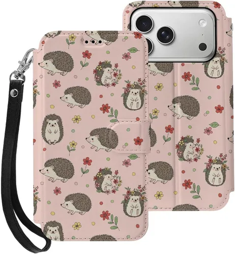 Vista 23 de SWEET TANG Compatible with iPhone 17 Pro Wallet Case Women PU Leather Shockproof Protective Folio Flip Cover (Chicken Chickens)