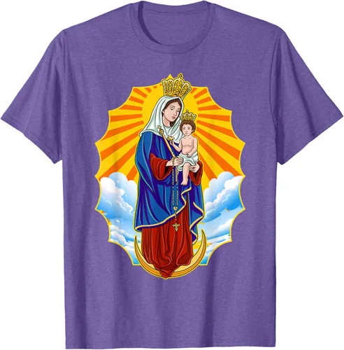 Vista 9 de Chinita Chiquinquira Venezuela Maracaibo Virgen Chiquinquira Chinita Zulia Camiseta negra