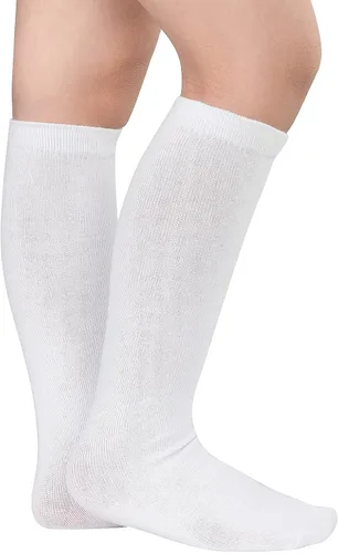 Vista 4 de American Trends Calcetines deportivos para niños, calcetines de fútbol a rayas hasta la rodilla, calcetines de fútbol de béisbol y sóftbol