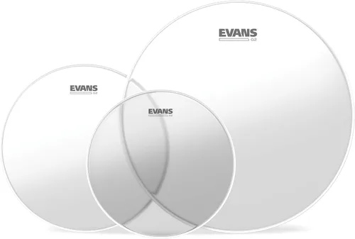 Vista 3 de Evans G2 parche de batería transparente, 6 pulgadas