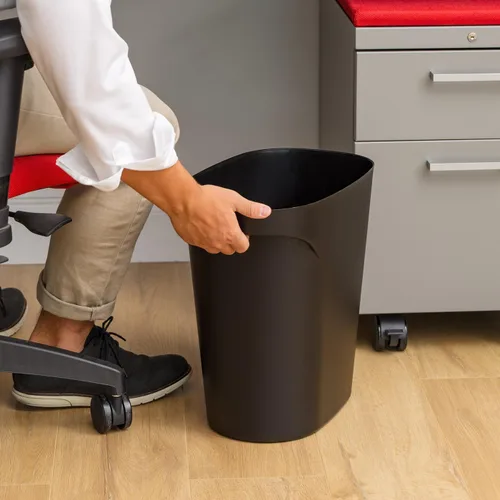 Vista 6 de IRIS USA Bote de basura pequeño Fabricado en Estados Unidos 6 galones Negro