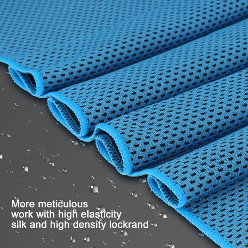 Vista 4 de Paquete de 40 toallas de enfriamiento de 40 x 12 pulgadas, toallas frescas a granel de 5.64 oz/m², suaves, transpirables, superabsorbentes, toalla