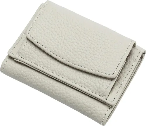 Vista 8 de Mini cartera unisex con bloqueo RFID con bolsa para monedas, bolsillo organizador de fraude de tarjetas de crédito, plegable, delgado y compacto