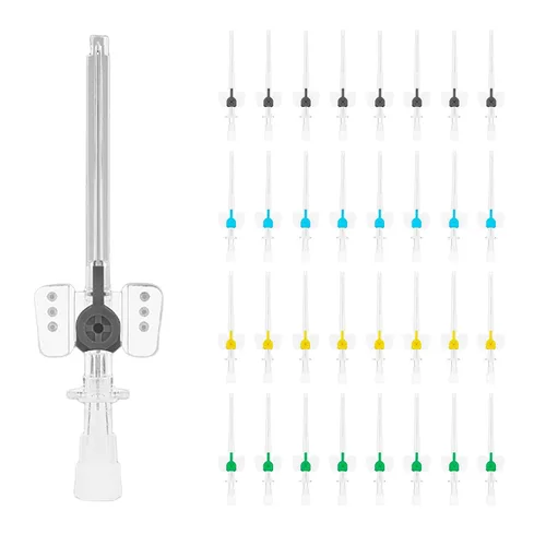 Vista 11 de Catéter IV con alas y puerto de inyección Catéteres IV Cánula IV estéril con aguja BD Instaflash para animales (14G, 5pcs)