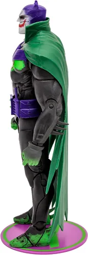 Vista 7 de McFarlane Toys - DC Multiverse Batman White Knight (Jokerized), figura de acción de 7 pulgadas, etiqueta dorada