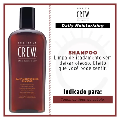 Vista 2 de American Crew - Champú hidratante para cabello graso, 8.4 onzas líquidas para hombre