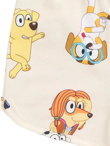 Vista 5 de Bluey Bingo Chloe Coco French Terry Sudadera y pantalones cortos de bebé a niño grande