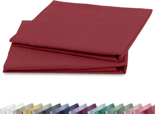 Vista 20 de California Design Den Juego de 2 fundas de almohada estándar tamaño Queen - 100% algodón, juego de 2 fundas de satén suave, se adapta a almohadas