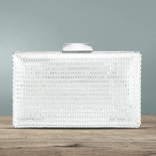 Vista 7 de Aheli Clutch Purses Gift for Women Wedding Handmade Evening Handbags Party Bridal Clutch