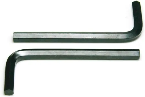 Vista 3 de Llave Allen hexagonal negra de brazo corto 5/32 pulgadas - Cantidad 25
