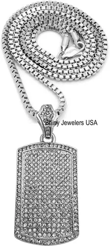 Vista 5 de Collar de cadena cubana para hombre, diseño de hip hop, plata u oro, collar de cadena de identificación