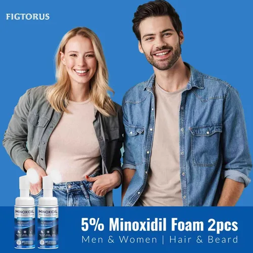Vista 7 de Espuma de minoxidil al 5% para hombres y mujeres, tratamiento diario