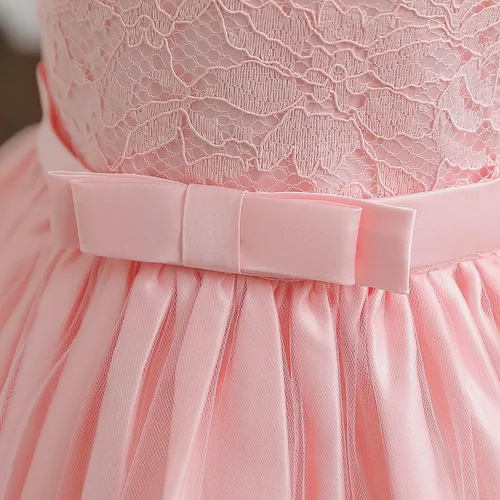 Vista 4 de NNJXD - Vestido de princesa de tul con flores, para usar en bodas, para niñas pequeñas y bebés