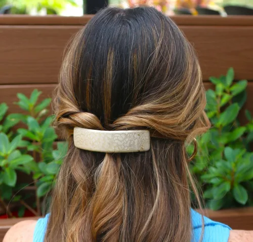 Vista 2 de Camila Paris CP2553 - Pinza de pasador de pelo francés para niñas, para cabello largo y rizado, grueso, rizado, ondulado, agarre fuerte, pinzas