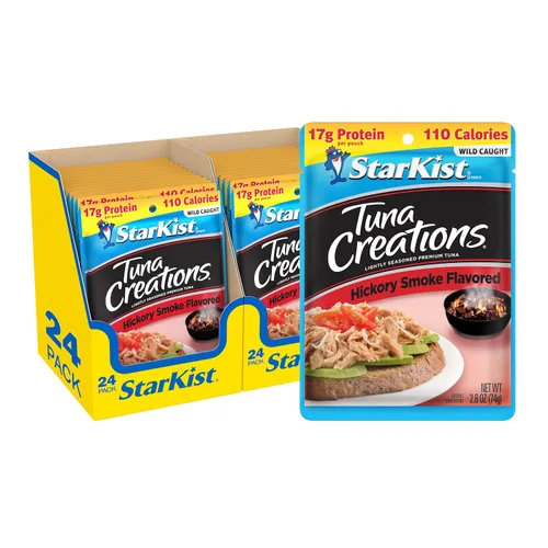 Vista 22 de StarKist Tuna Creations Ginger Sesame - Sabor de jengibre y sésamo para atún 14g Protein Per Serving, Wild Caught, Shelf Stable Seafood, Gluten