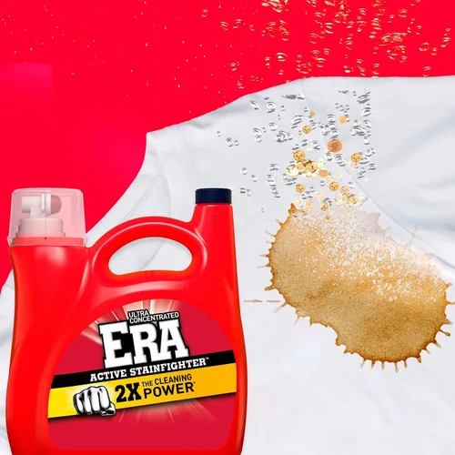 Vista 2 de Detergente líquido para ropa Era Oxibooster, 154 onzas líquidas, 87 cargas