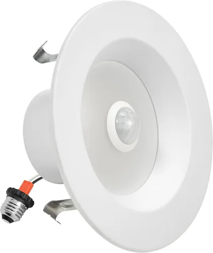 Vista 2 de Maxxima Retrofit LED PIR Sensor de Movimiento Downlight - 1000 lúmenes, 9 vatios, 5 CCT 2700K/3000K/3500K/4000K/5000K, lámpara de iluminación