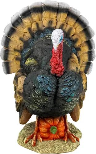 Vista 2 de Design Toscano QM2373100 Estatua de Pavo Norteamericano, a todo color, Pequeña
