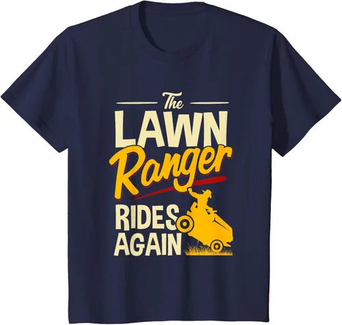 Vista 64 de The Lawn Ranger Rides Again - Camiseta de corte de césped Azul Marino