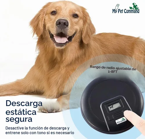 Vista 6 de My Pet Command, Barrera para mascotas de interior con rango ajustable, corrección estática y de tono, cerca invisible para perros con collar