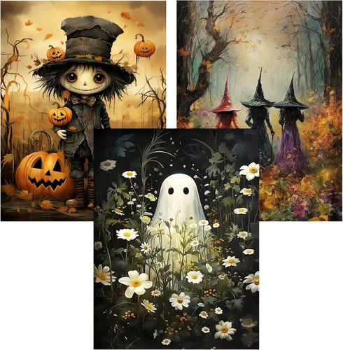 Vista 11 de Meothan - Paquete de 12 kits de arte de diamantes 5D para adultos, de animales, cristales redondos, para regalo o para decoración del hogar de 12 x
