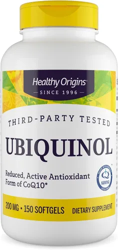 Vista 9 de Healthy Origins Ubiquinol (forma activa de CoQ10), 200 mg - Suplementos de ubiquinol para la salud del corazón y apoyo antioxidante - Suplemento sin