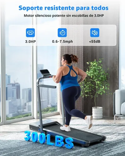 Vista 5 de Superun Waking Pad Treadmill with Incline, 3.0HP and 300 LBS Capacity Negro oscuro