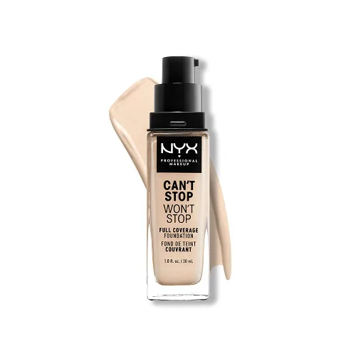 Vista 41 de NYX PROFESSIONAL MAKEUP Can't Stop Won't Stop - Base de maquillaje, 24 horas de cobertura total y acabado mate, cálido 16.7 Cálido
