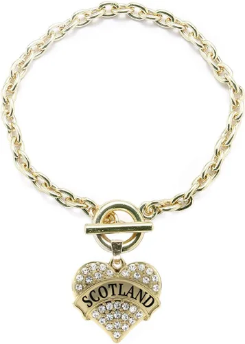 Vista 164 de Inspired Silver - Pulsera de oro con dije de corazón pavé con joyas de circonita cúbica