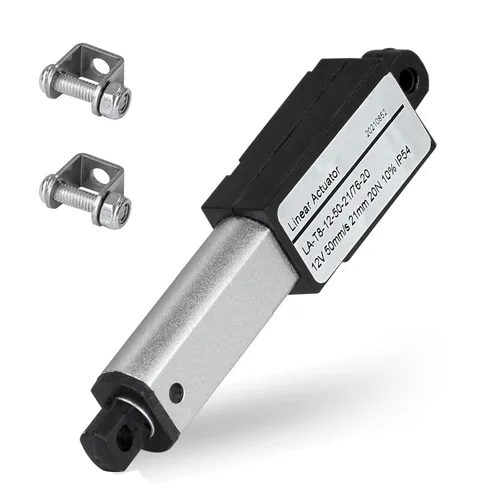 Vista 12 de DC HOUSE Mini Actuador Lineal Eléctrico Carrera 0.4"–Fuerza 4.5 lbs–12V Alta Velocidad 1.97"/seg–Peso 0.1KG Ideal para Campana de Cocina